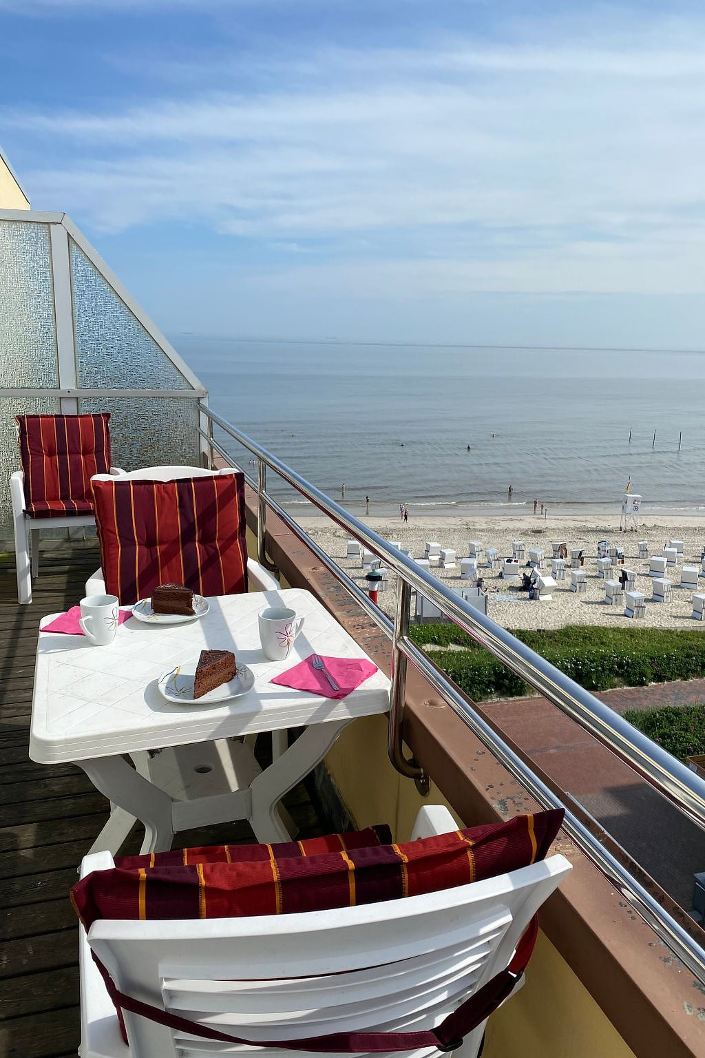 Penthouse mit Meerblick direkt am Strand