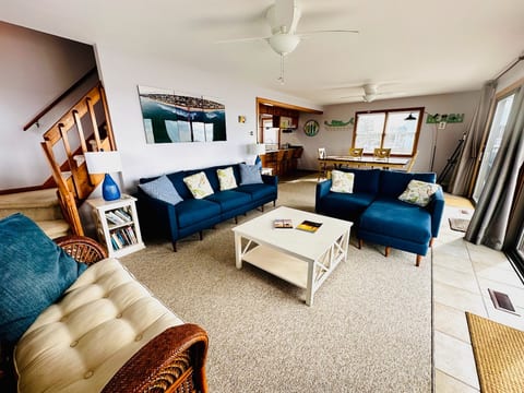Living room with space for friends and family