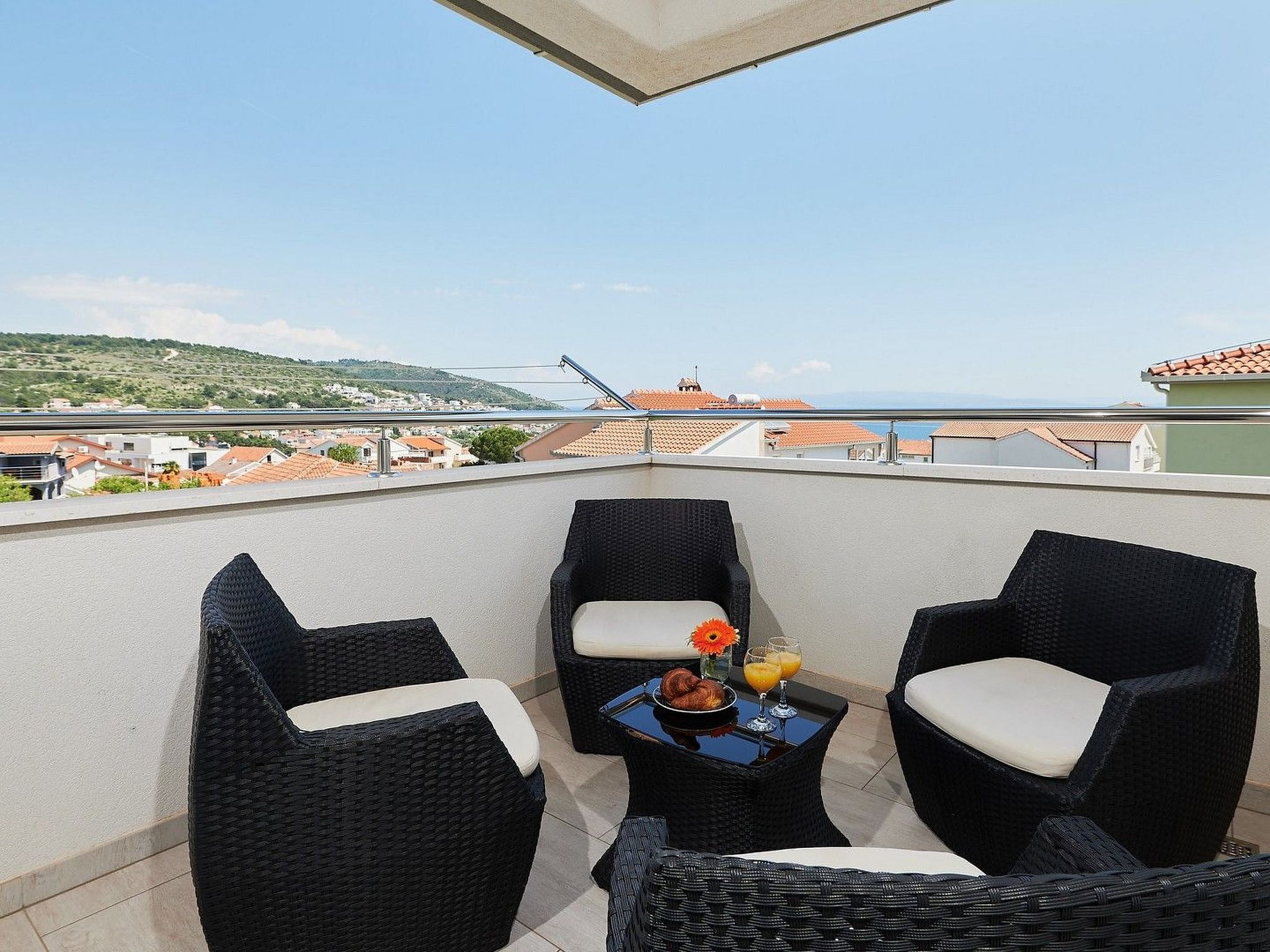 Appartement Adria mit Meerblick und Gemeinschaftspool
