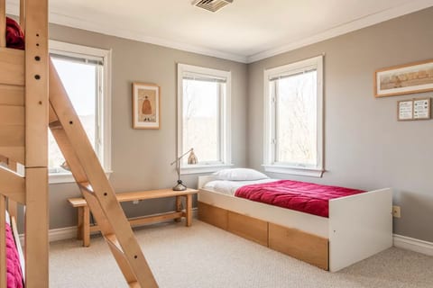 "You even thought of installing outlets with UBS chargers in each bedroom!"