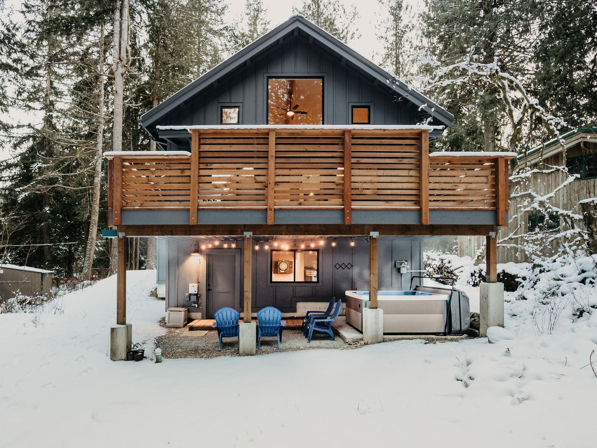 Hütte 50 hat einen Whirlpool, Wi-Fi und ist haustierfreundlich