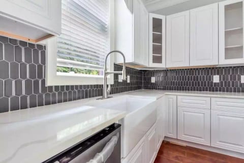 Farm Sink + Stainless Steel Appliances