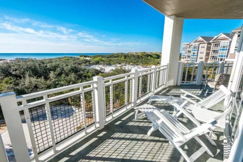 Imagine sunbathing with gentle sea breezes and crashing waves!