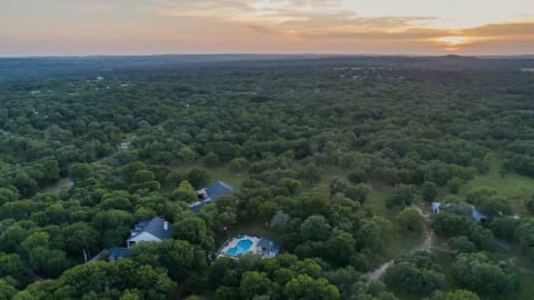 Only from above can you truly appreciate how secluded and scenic the area is.