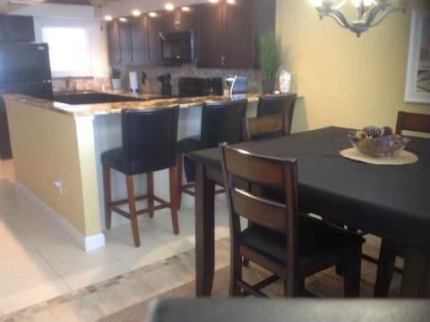 New open kitchen with Oceanfront and River views