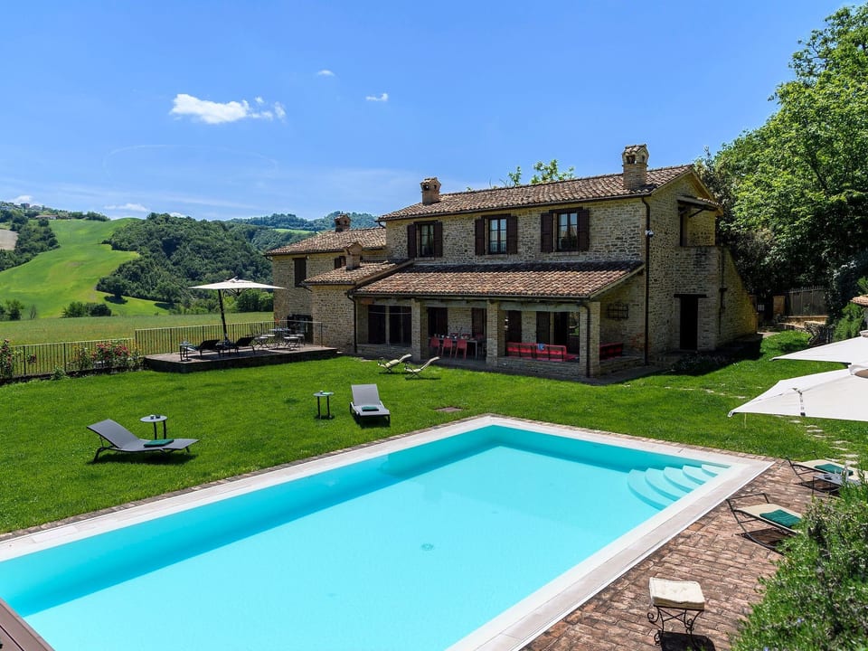 Ca Seppe Marche Ferienvillen, privater Pool - Sassocorvaro