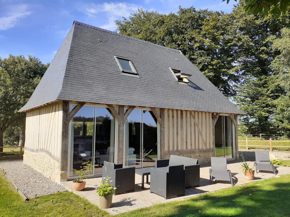 Neues normannisches Ferienhaus mit Charme die Kastanienbäume - Bec-de-Mortagne