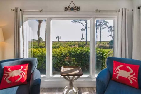 Oceanfront paradise just steps away to the beach.