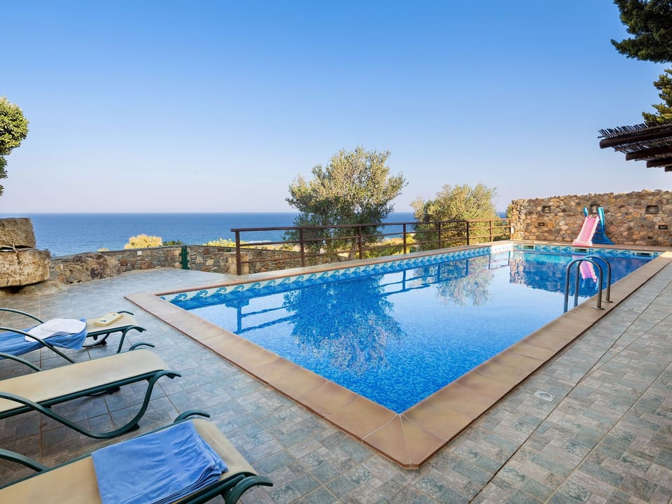 Traditionelle Villa mit Pool und Meerblick Elafonissi - Chania