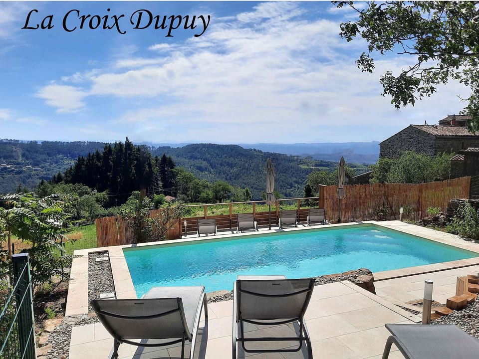 Haus La Croix Dupuy mit privatem Pool - Largentière