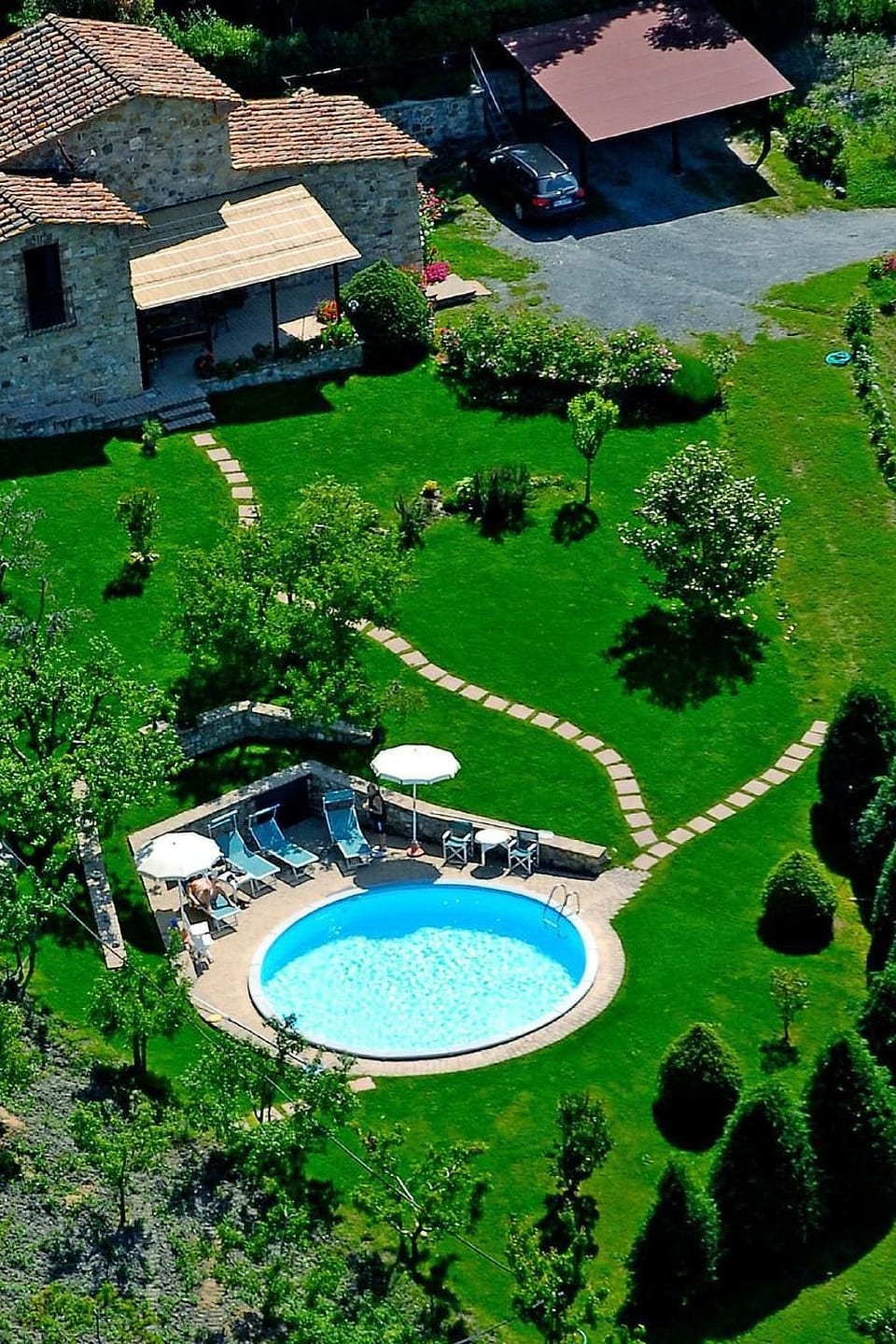 Anwesen Toskanische Villa mit privatem Pool - Montecastello