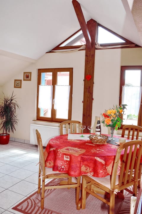 La Maison Bleue im Zentrum des Elsass in Bergheim