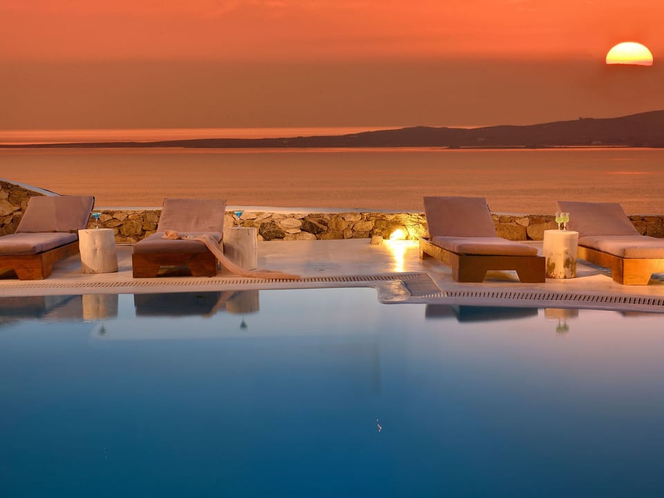 SUPERB BEACH ACCESS LUXURY SEA VILLA POOL by Calypso Sunset - Mykonos
