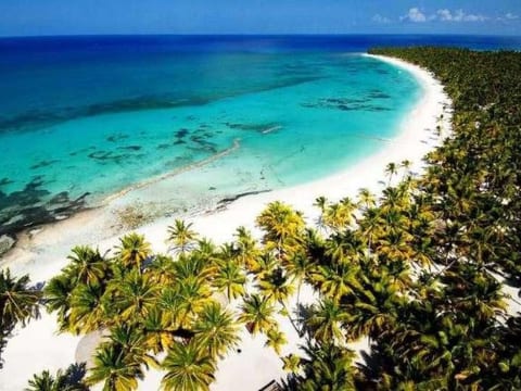 Wohnung in Dominicus mit Garten