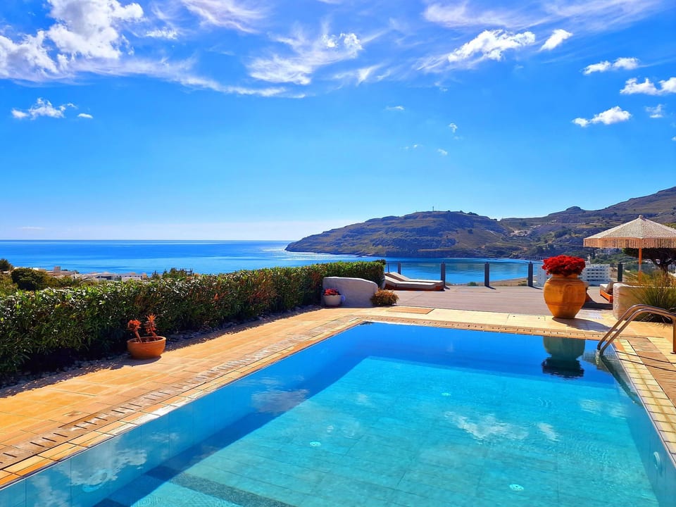 Charmantes Ferienhaus in Lindos mit Privatem Pool und Meerblick - Pefki