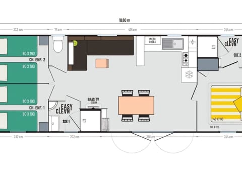 Mobil-home tout confort Camping 5 à Montalivet