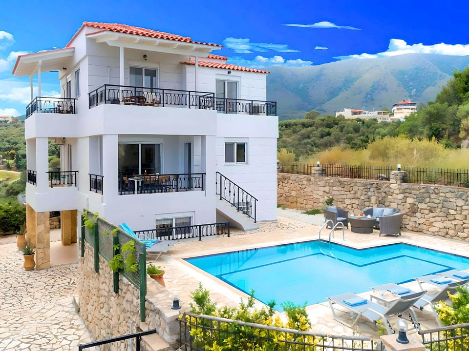 Nettes Ferienhaus in Georgioupoli mit Garten, Grill und Terrasse und Panoramabl - Georgioupoli