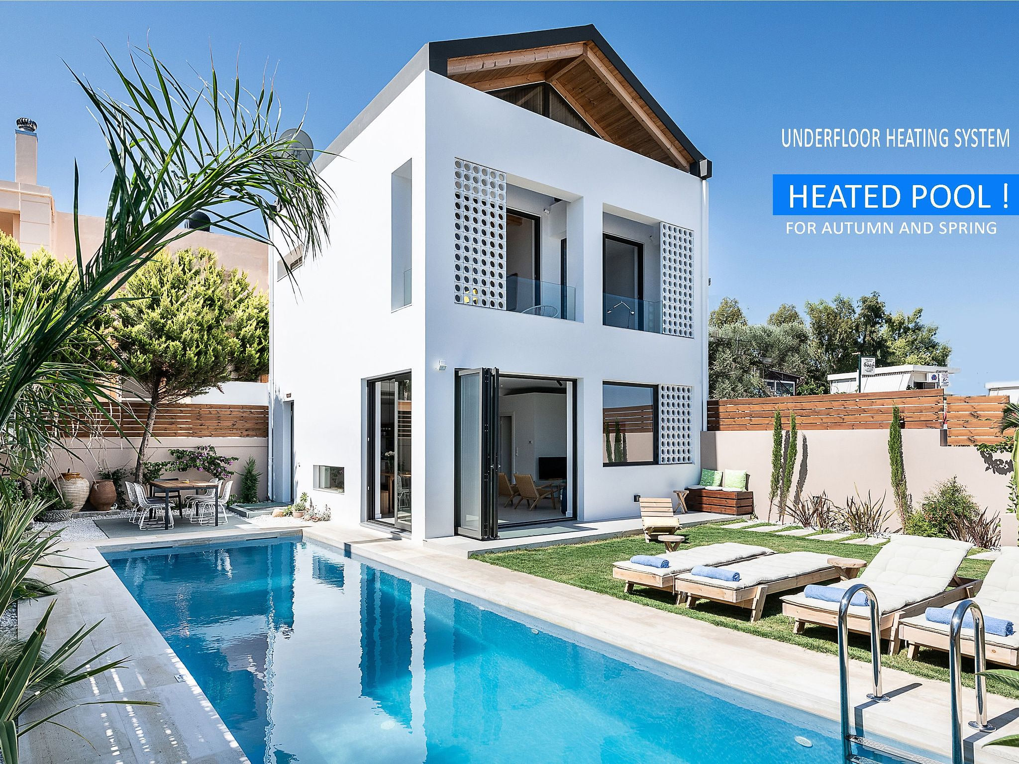 Ferienvilla "Fos" mit Blick auf das Wasser