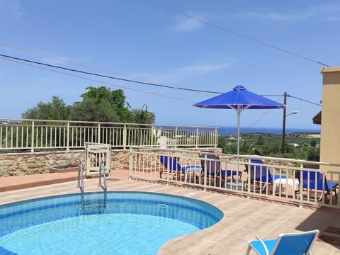 Villa Stefanos, Meerblick, privater Pool, Rethymno
