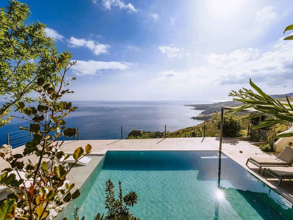 Luxuriöse Villa Spyros mit Meerblick - Agios Vasileios