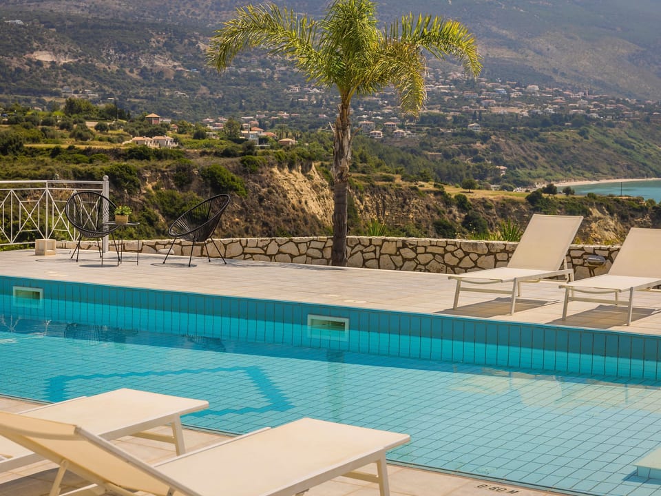 Ferienvilla Seaspray mit Blick auf das Wasser - Argostolion