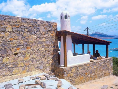 Meerblick-Ferienhaus Argyro in Mavrikiano.