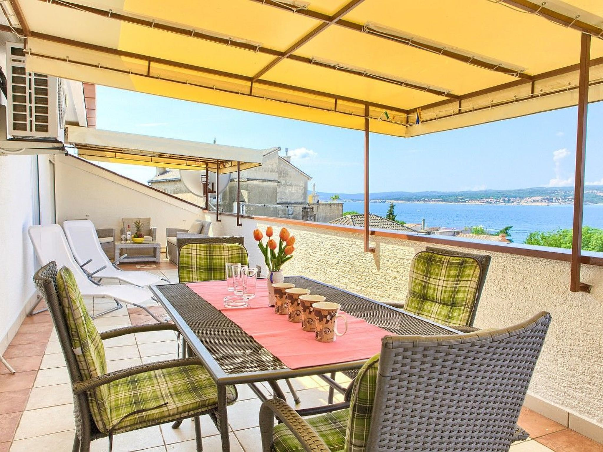 Familienferienwohnung mit Meerblick