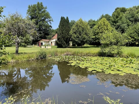 für 6 Pers. mit eigenem Teich