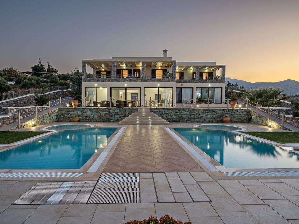 Hochzeit Villa Anemomylos Beheizter Pool Jacuzzi - Agia Pelagia