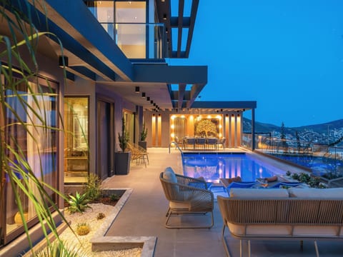 Designervilla mit Sauna Hamam Meerblick