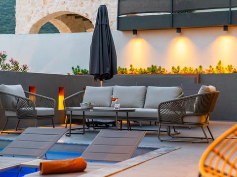 Designervilla mit Sauna Hamam Meerblick