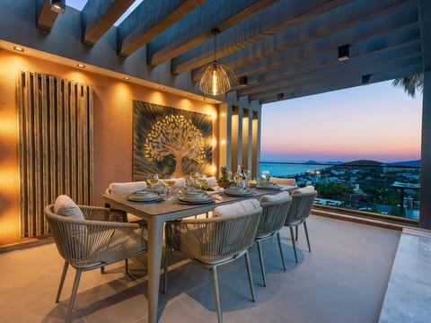 Designervilla mit Sauna Hamam Meerblick