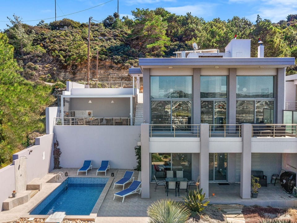 Villa Articiano con jacuzzi y hermosa vista - Faliraki