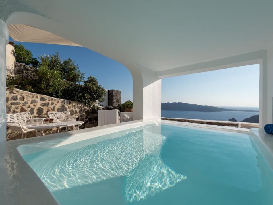 Charaktervolle Villa mit Tauchbecken und fantastischer Aussicht - Akrotiri