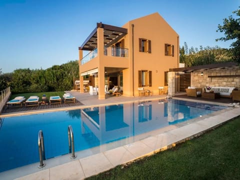Anemos Villa Ferienhaus Aussicht Gemütlicher beheizter Pool