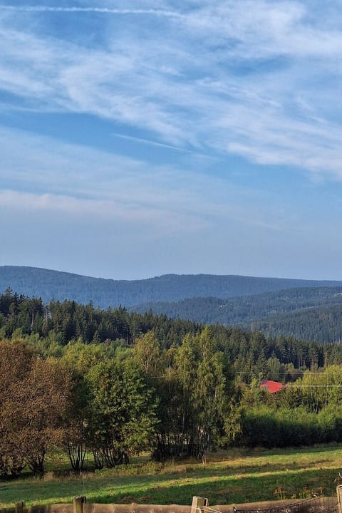 Gästezimmer mit Blick auf die Berge