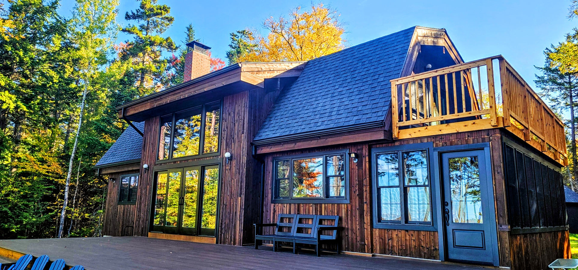 Rustic cabin charm meets lakeside serenity