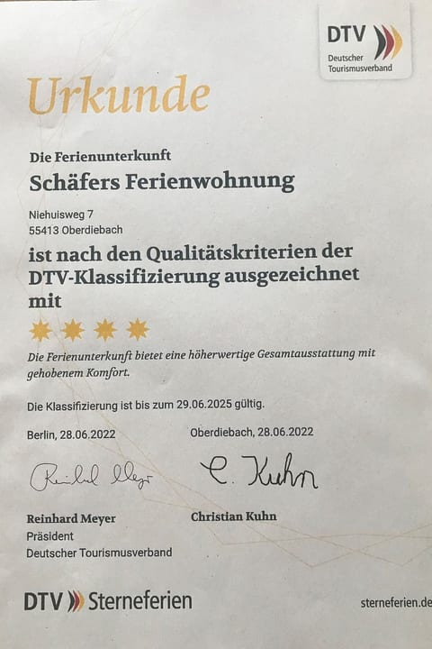 Schäfers Ferienwohnung Oberdiebach am Mittelrhein