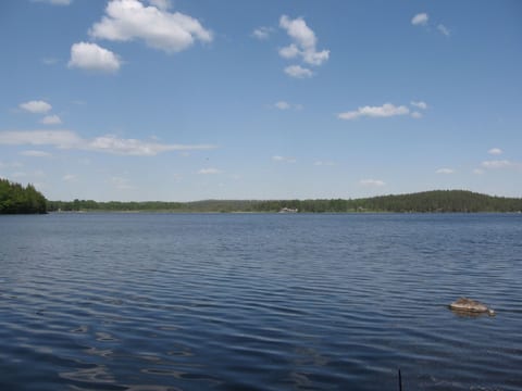 in Målilla Boote Sauna See