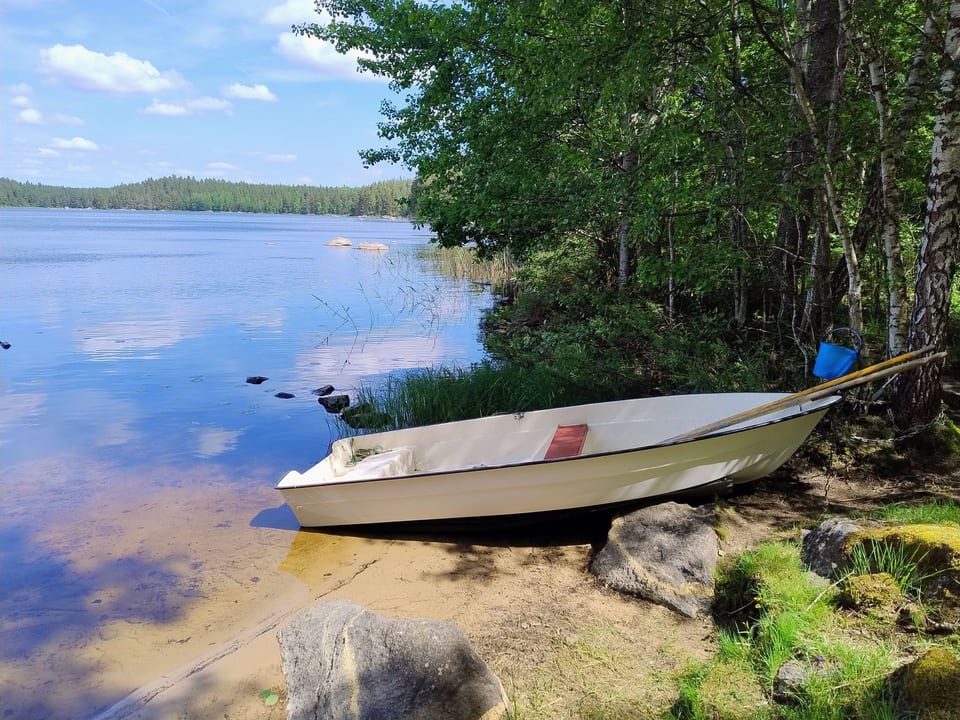 in Målilla Boote Sauna See - Målilla