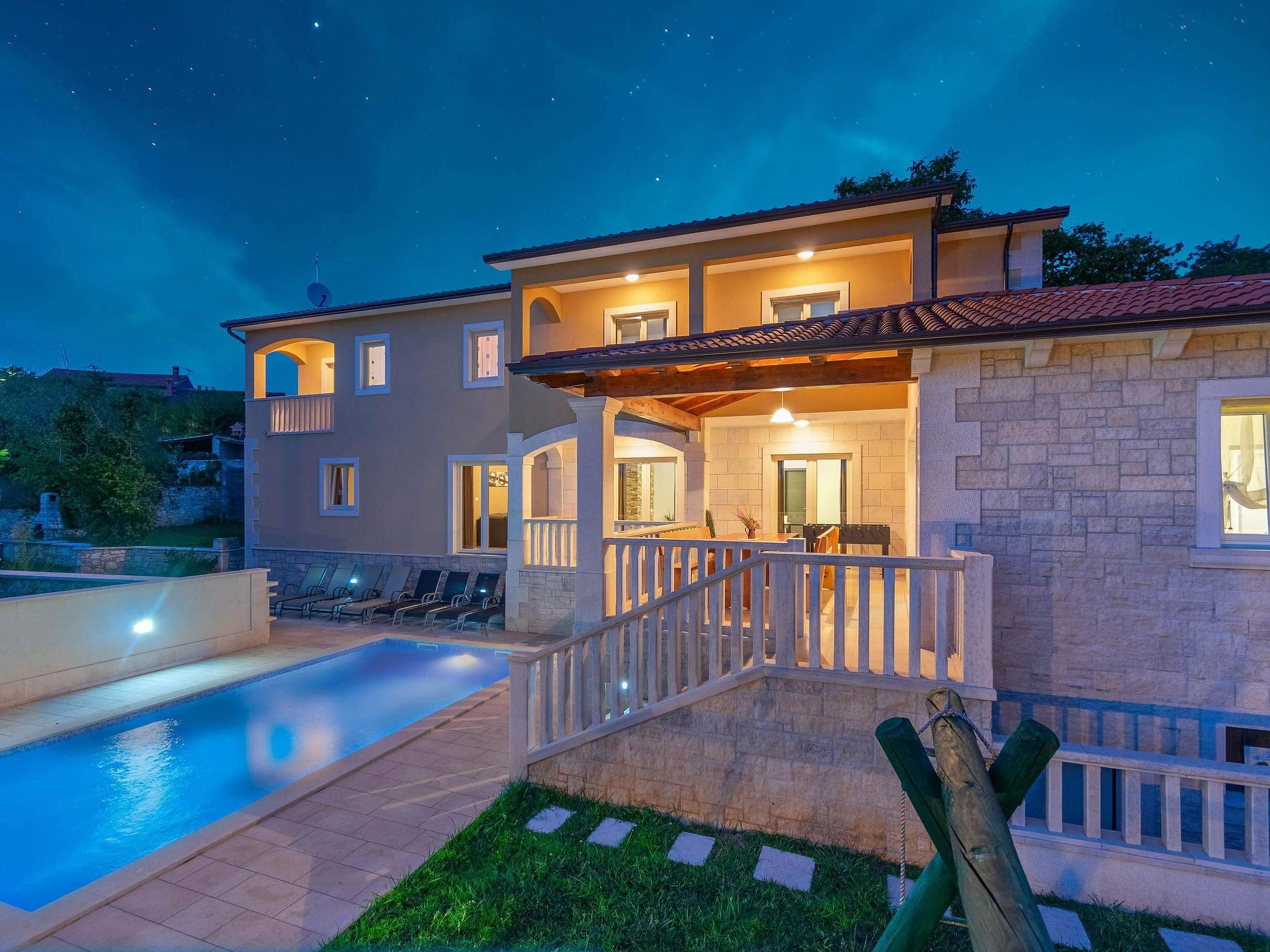 Private Villa mit Panoramablick
