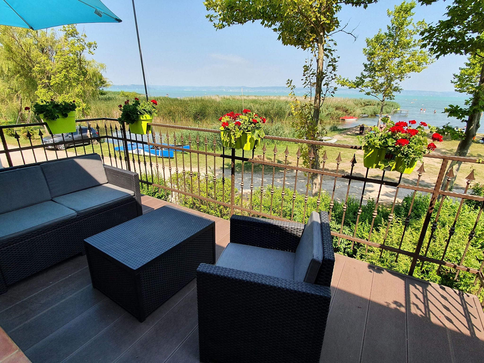 mit Balkon für vier Personen