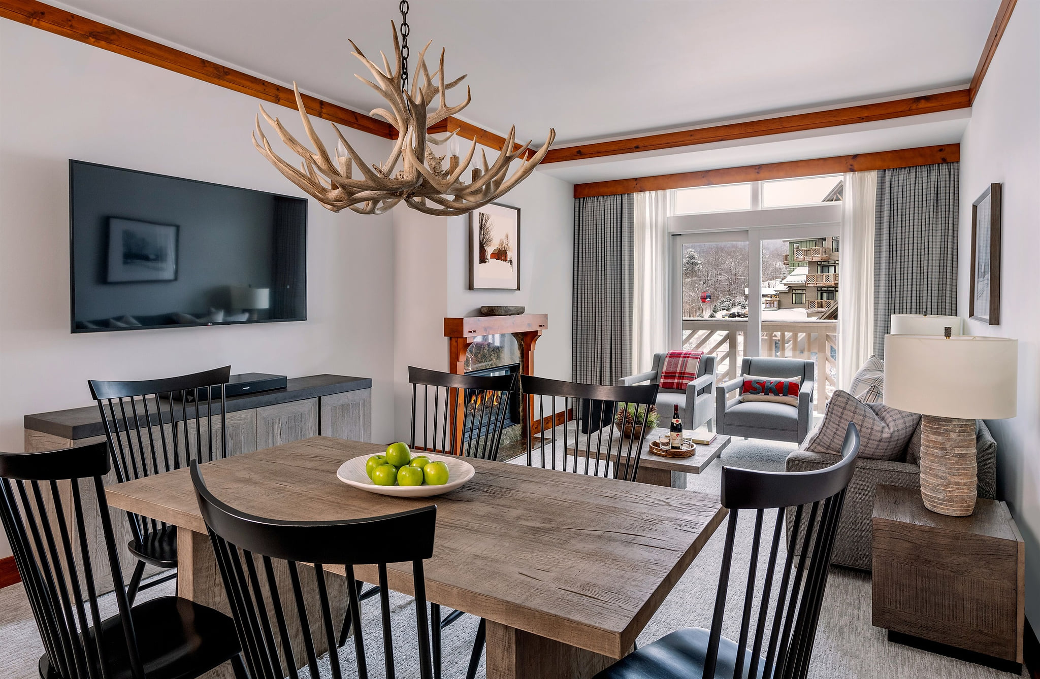 Welcome to Steps Away, our 3-bedroom designer unit in the Lodge at Spruce Peak.