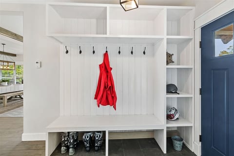 Jackets, boots, hats, gloves, helmets...park it all in the ample Mudroom