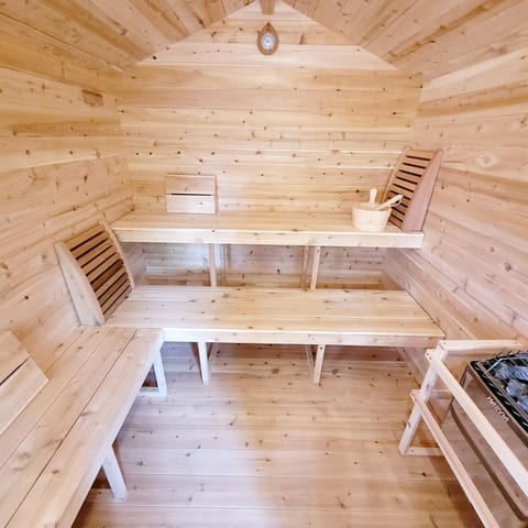 Nothing like a hot sauna
