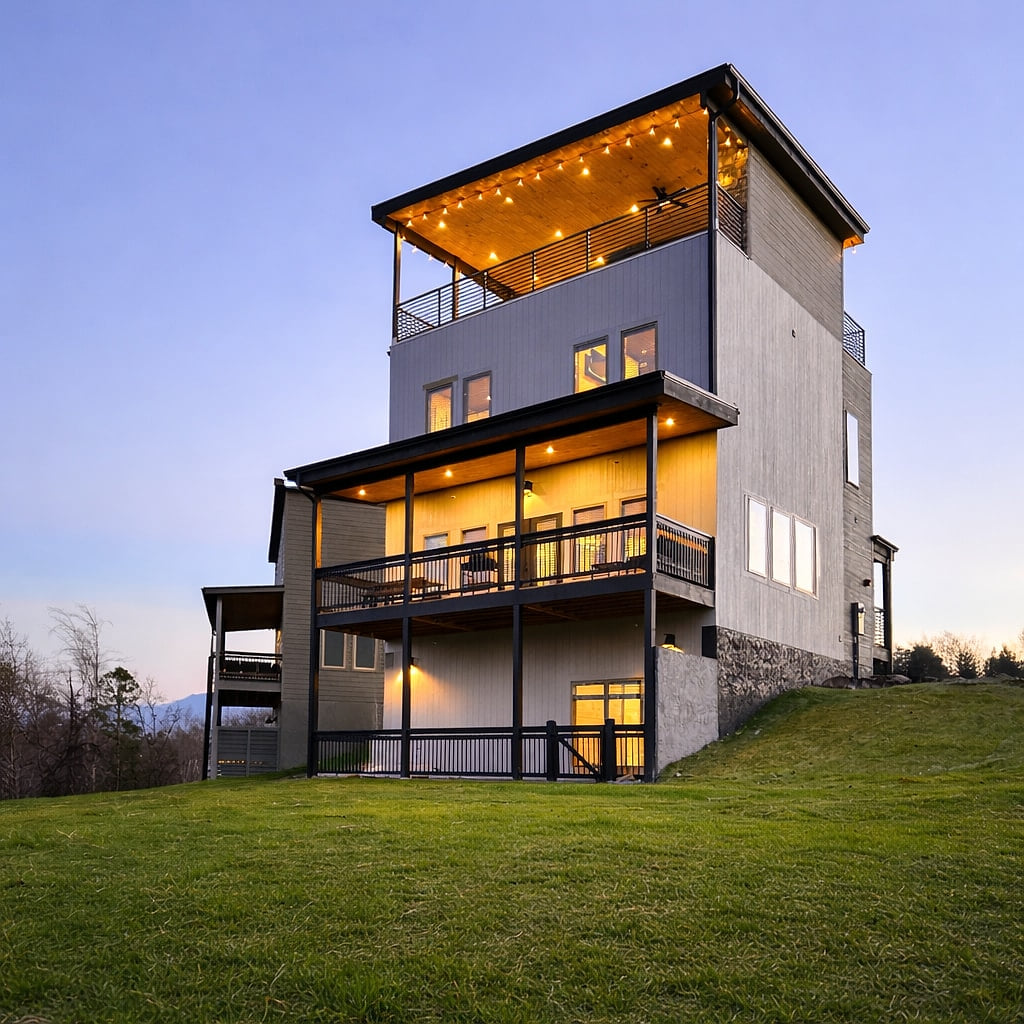 Luxury Pigeon Forge Cabin | Golf Sim + Hot Tub image 1