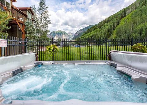 Breath taking views from the hot tub!