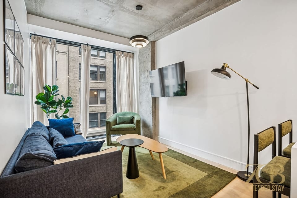État neuf, moderne 2 chambres, lave-linge, ascenseur / Chelsea - New York