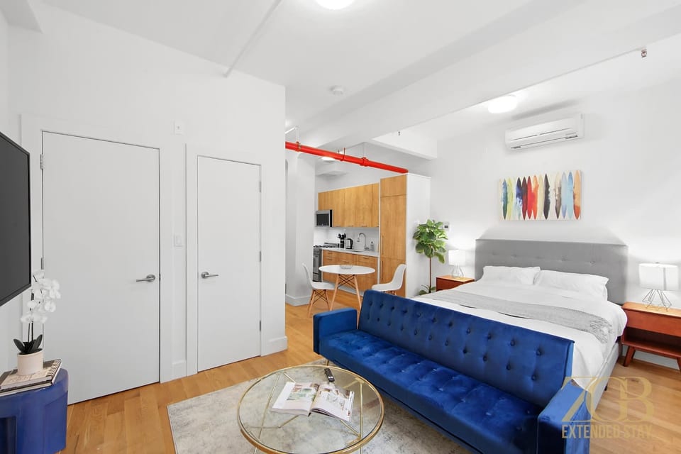 Estudio renovado en Midtown con lavandería y ascensor - New York