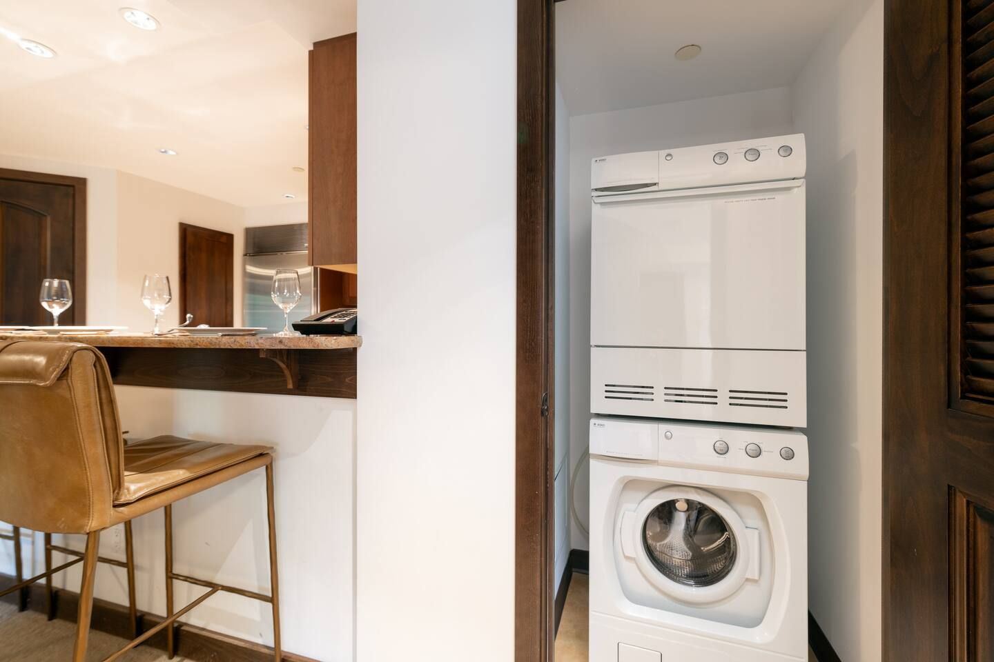washer and dryer in unit